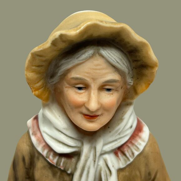 Lot Of 2 Vintage Homco Old Man & Woman 9” Hand Painted Porcelain Figurines - Picture 5 of 16